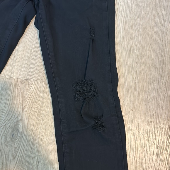 Distressed Black Paige Jeggings - size 25 - Picture 5 of 7